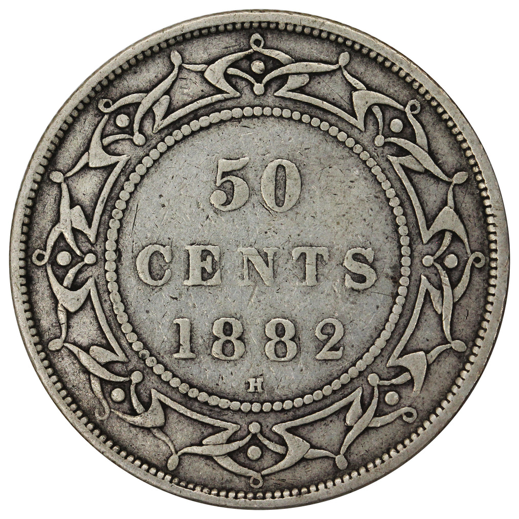 1882H Newfoundland 50-cents Fine (F12) $
