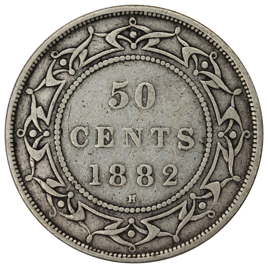 1882H Newfoundland 50-cents Fine (F12) $