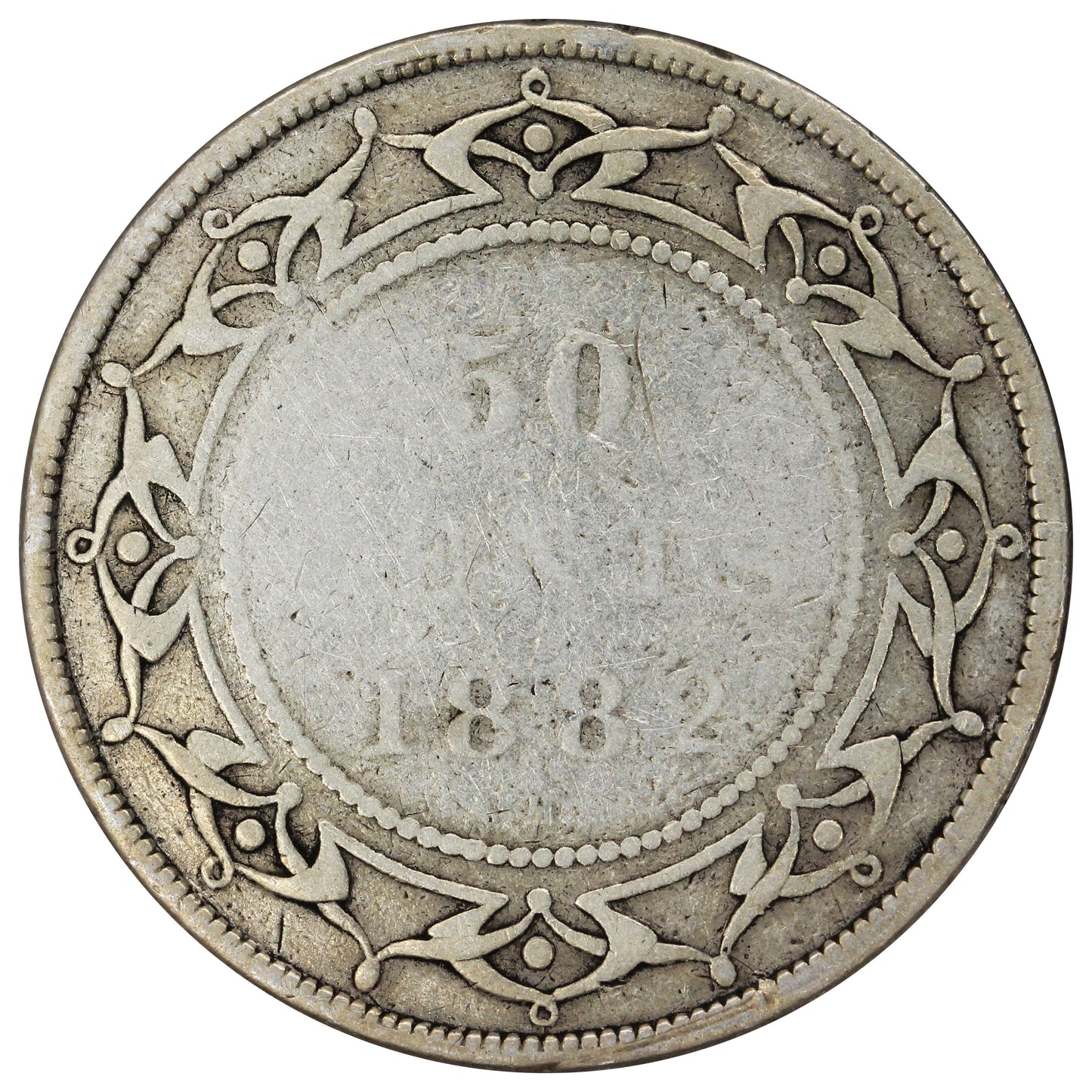 1882H Newfoundland 50-cents G-VG (G6)
