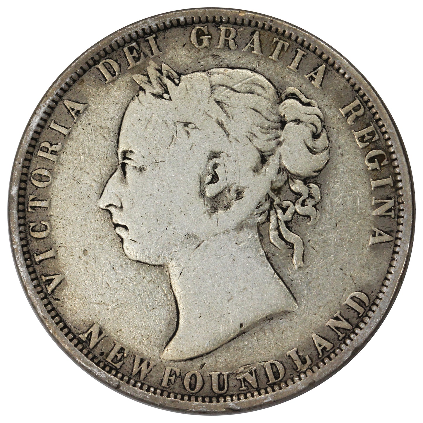 1882H Newfoundland 50-cents G-VG (G6)