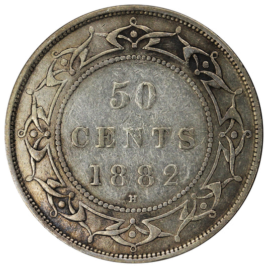 1882H Newfoundland 50-cents Very Fine (VF20) $