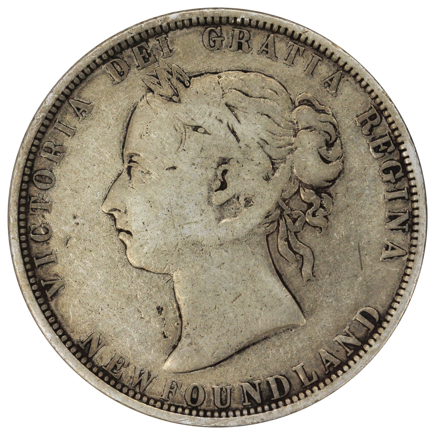 1882H Newfoundland 50-cents Very Good (VG8)
