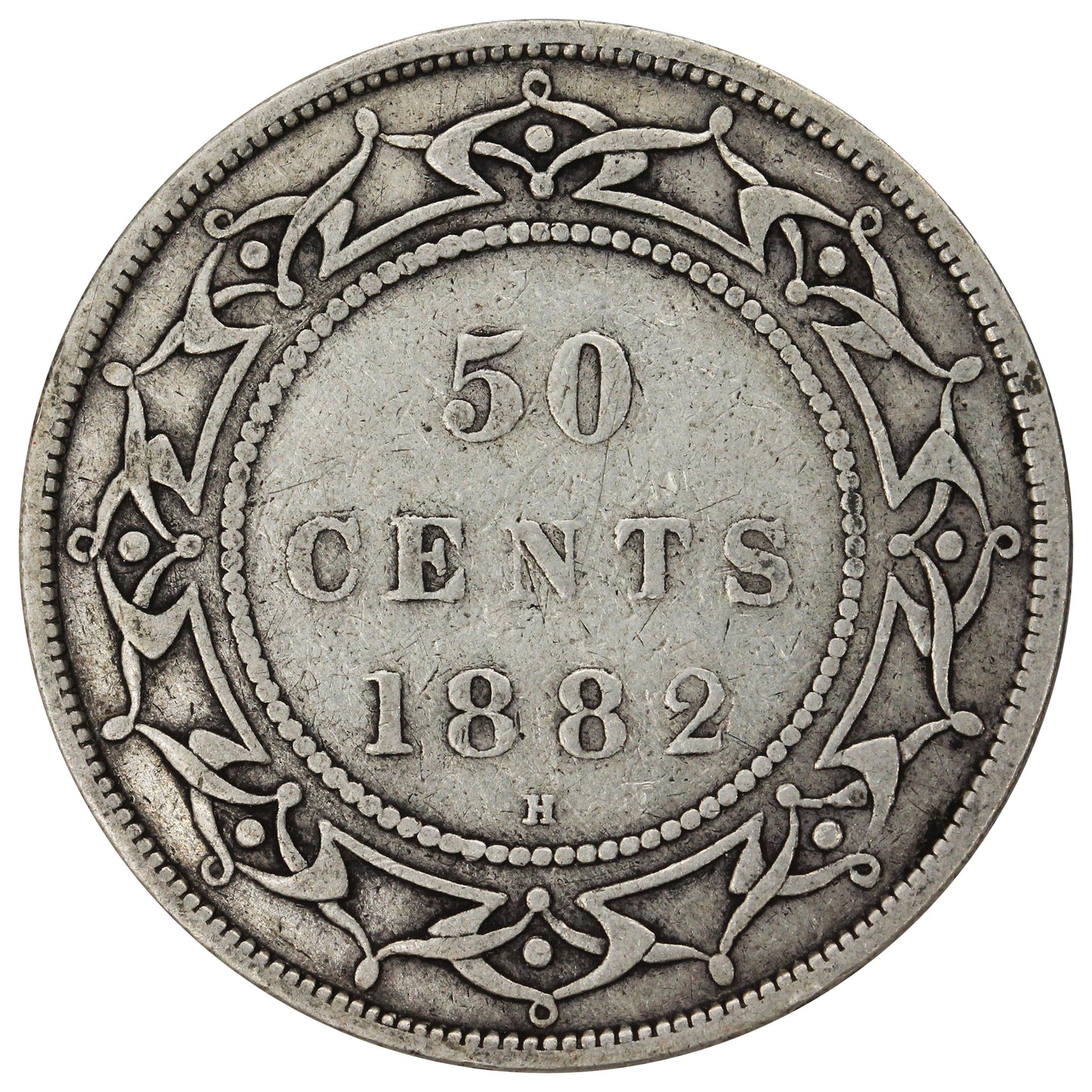1882H Newfoundland 50-cents VG-F (VG10)