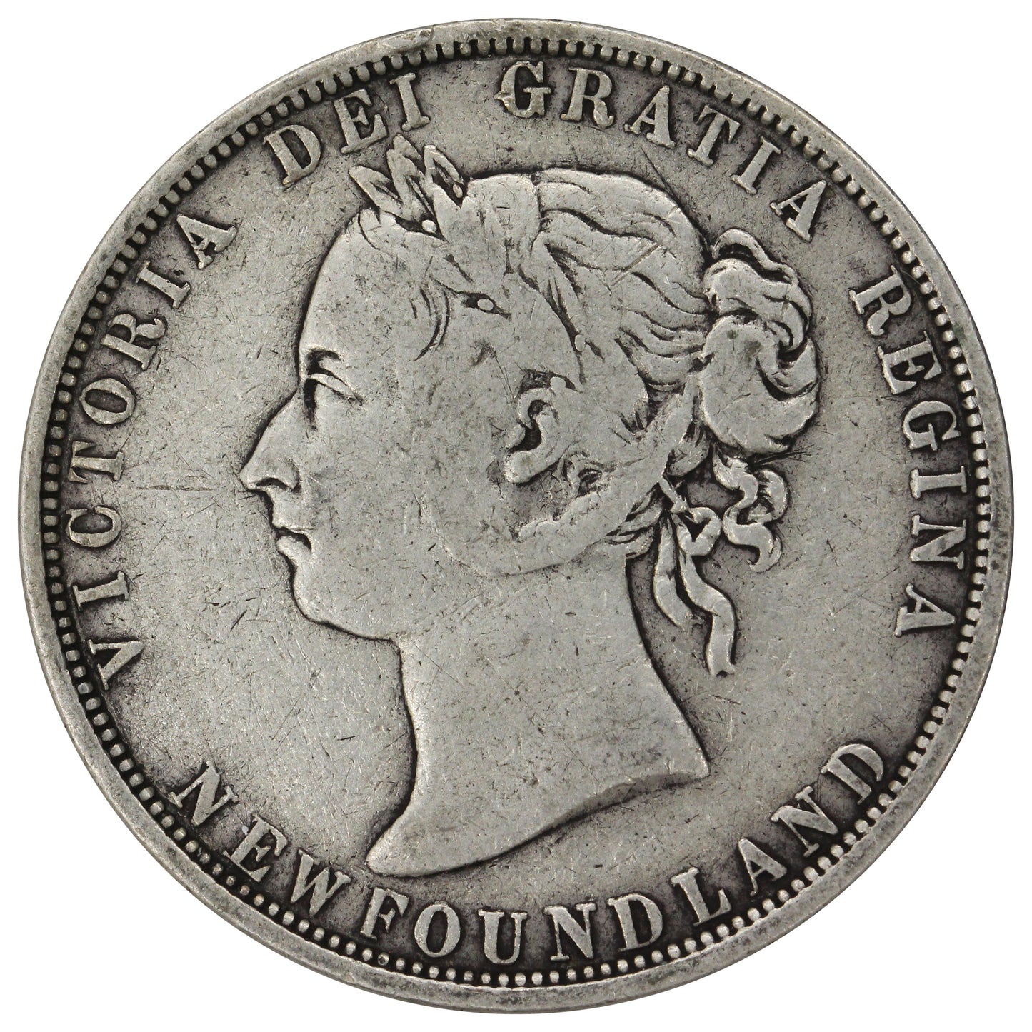1882H Newfoundland 50-cents VG-F (VG10)