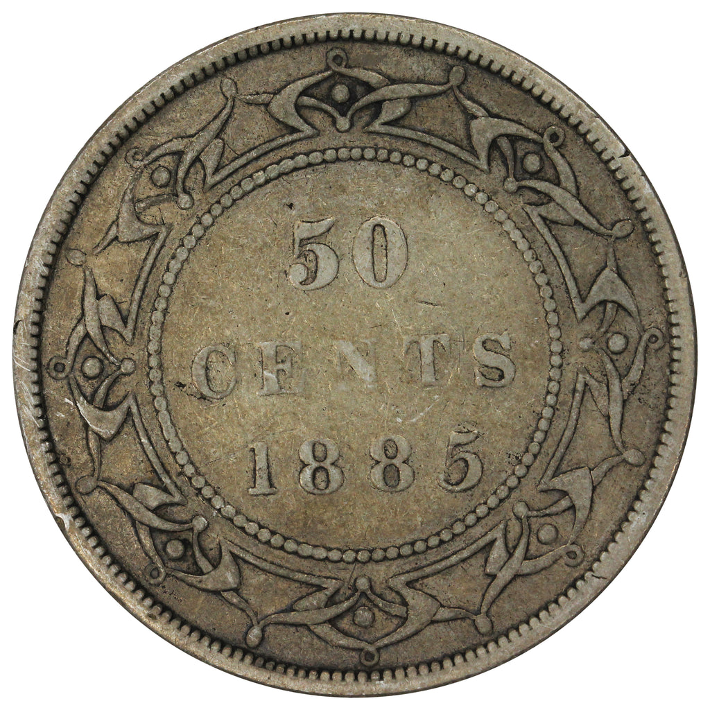 1885 Newfoundland 50-cents Very Good (VG8)