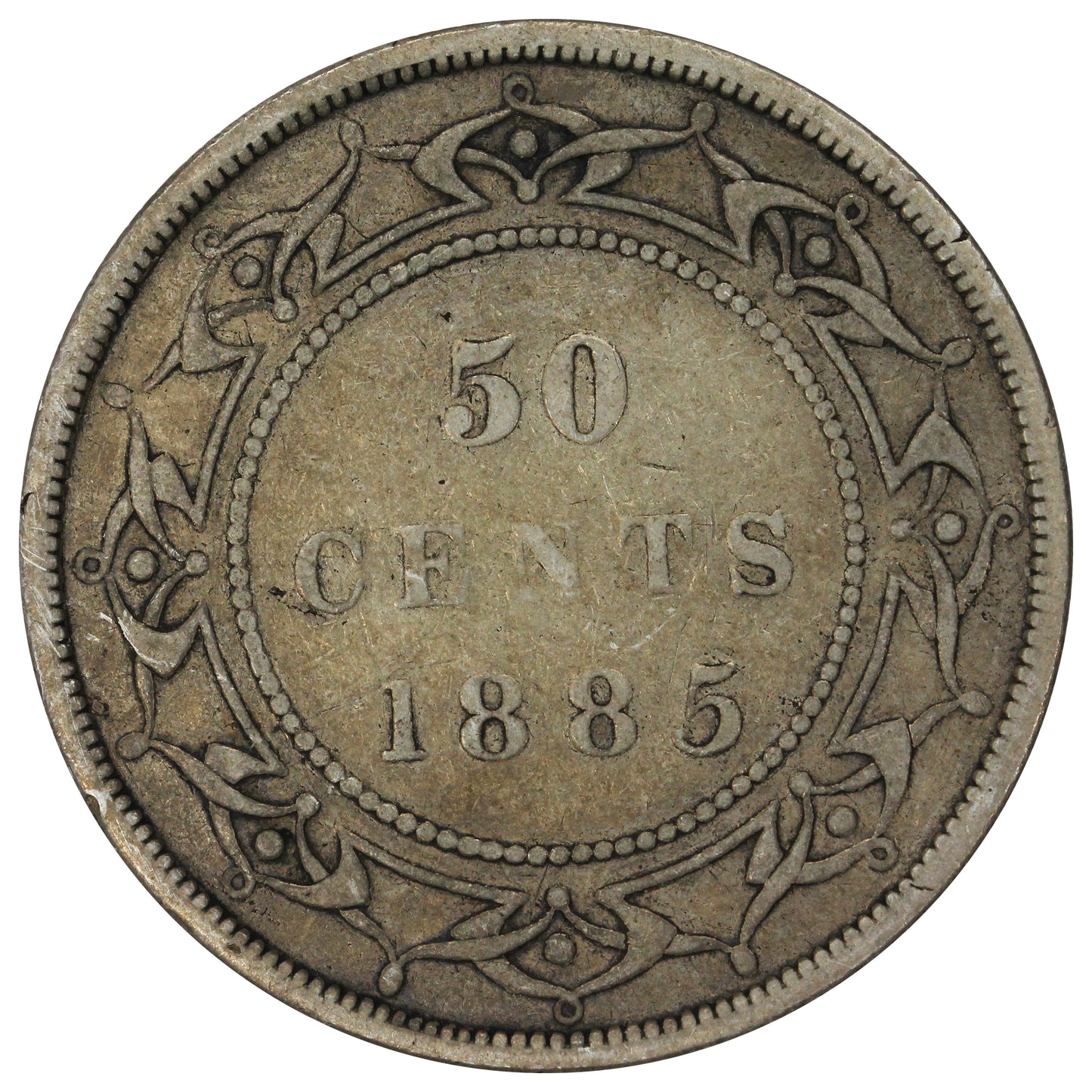 1885 Newfoundland 50-cents Very Good (VG8)