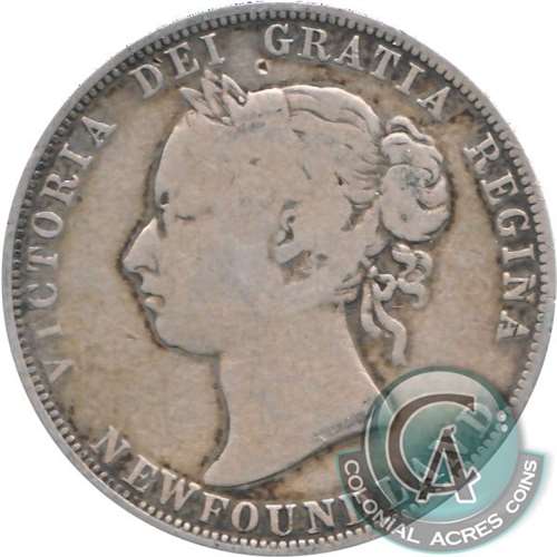1894 Newfoundland 50-cents About Good (AG3)