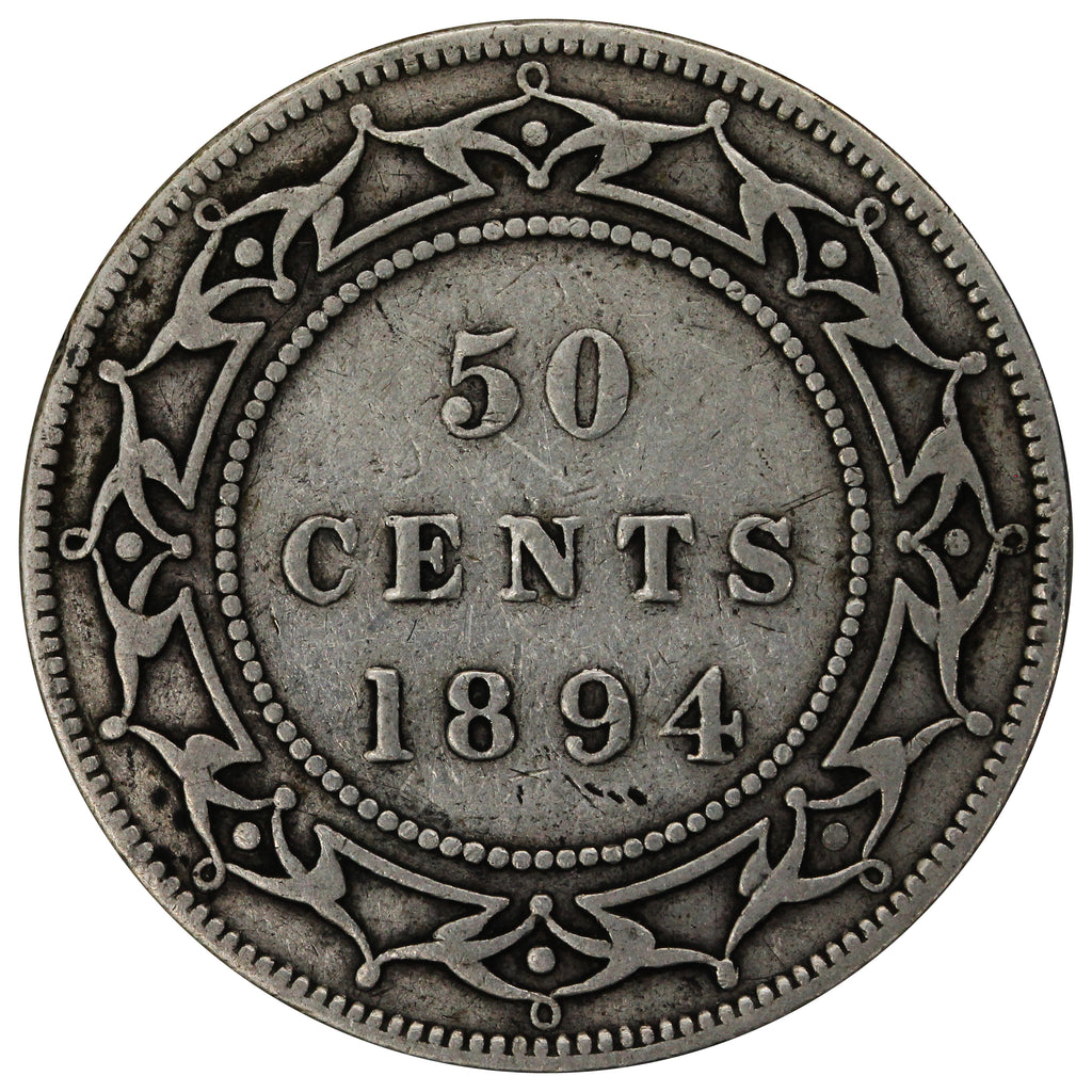 1894 Newfoundland 50-cents G-VG (G6)