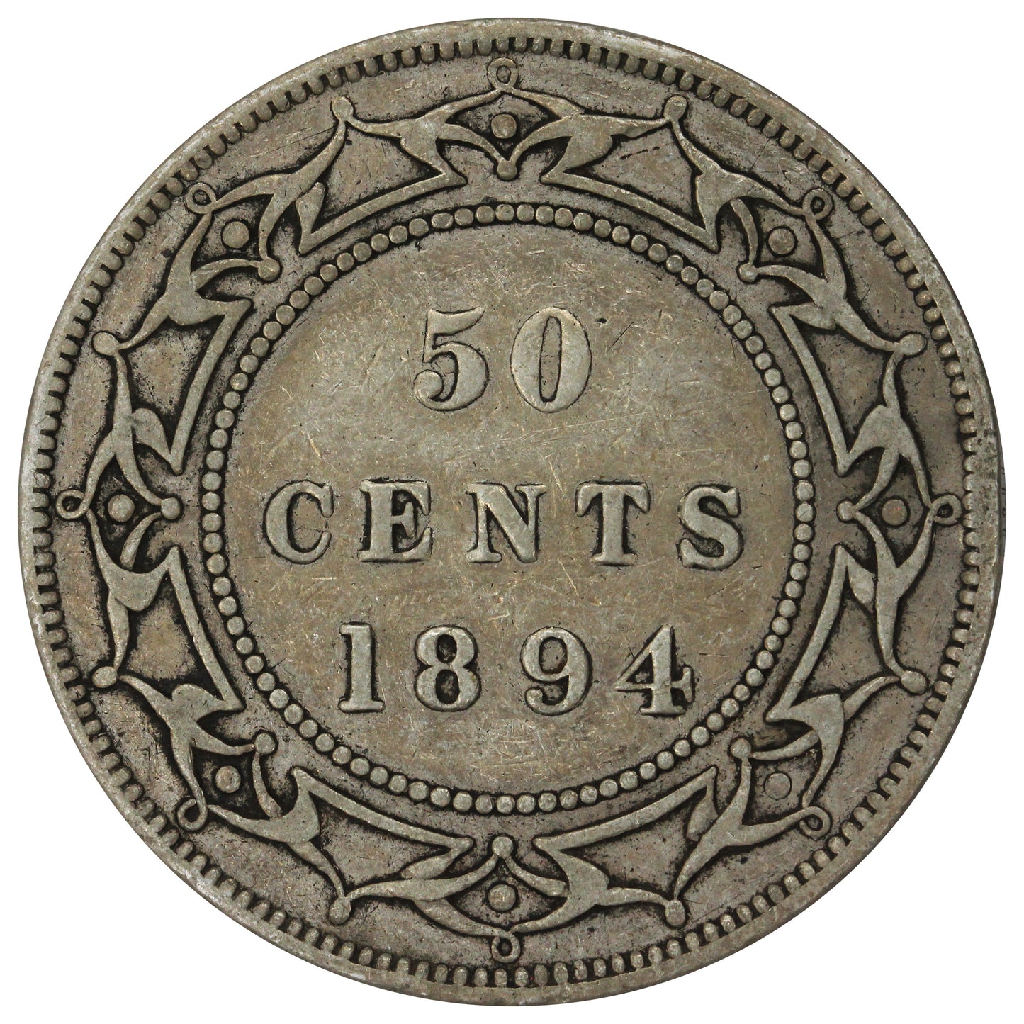 1894 Newfoundland 50-cents Very Good (VG8)