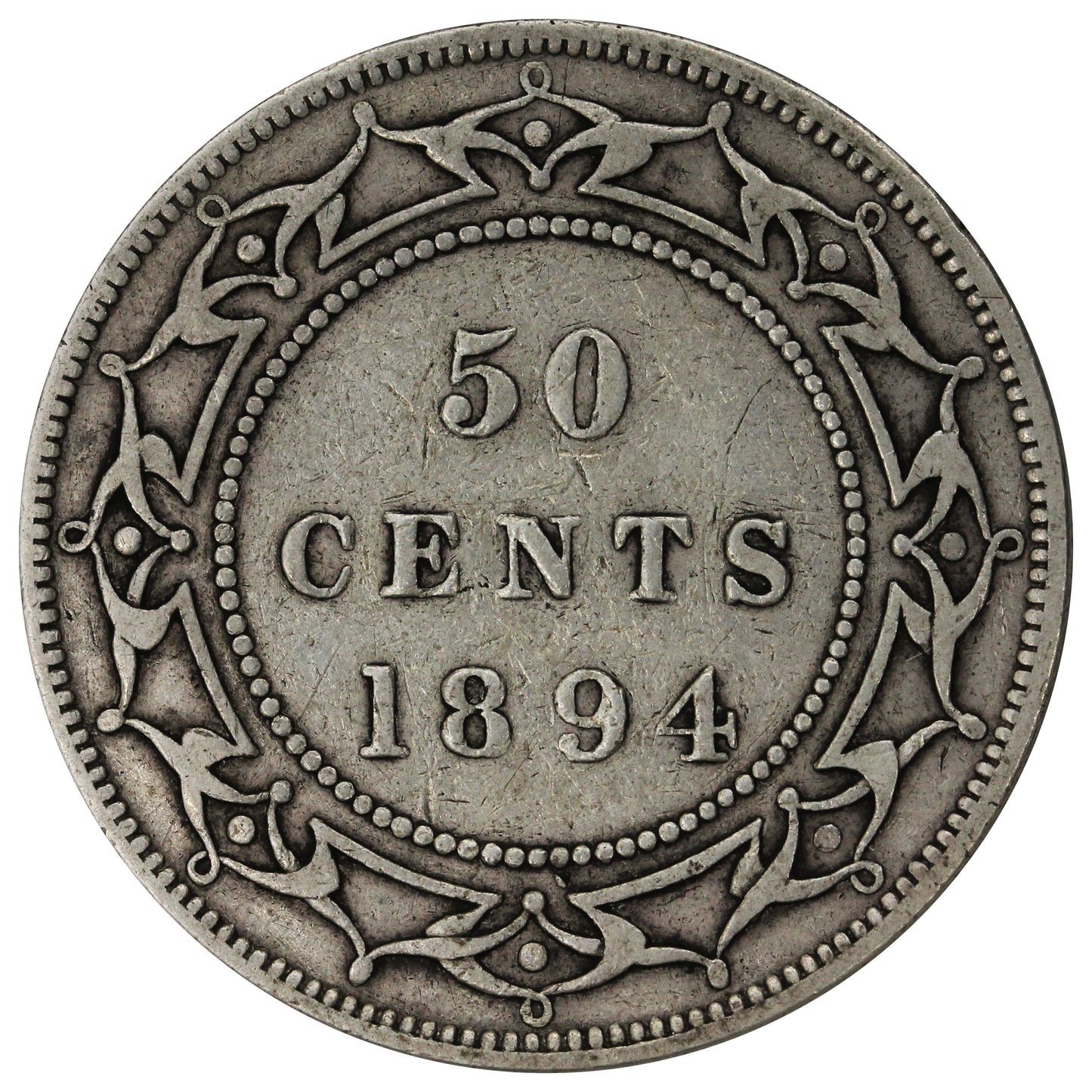 1894 Newfoundland 50-cents VG-F (VG10)