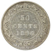 1896 Obv. 2 Small W Newfoundland 50-cents VG-F (VG10)