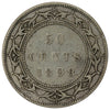 1898 Obv. 1 Large W Newfoundland 50-cents VG-F (VG10)
