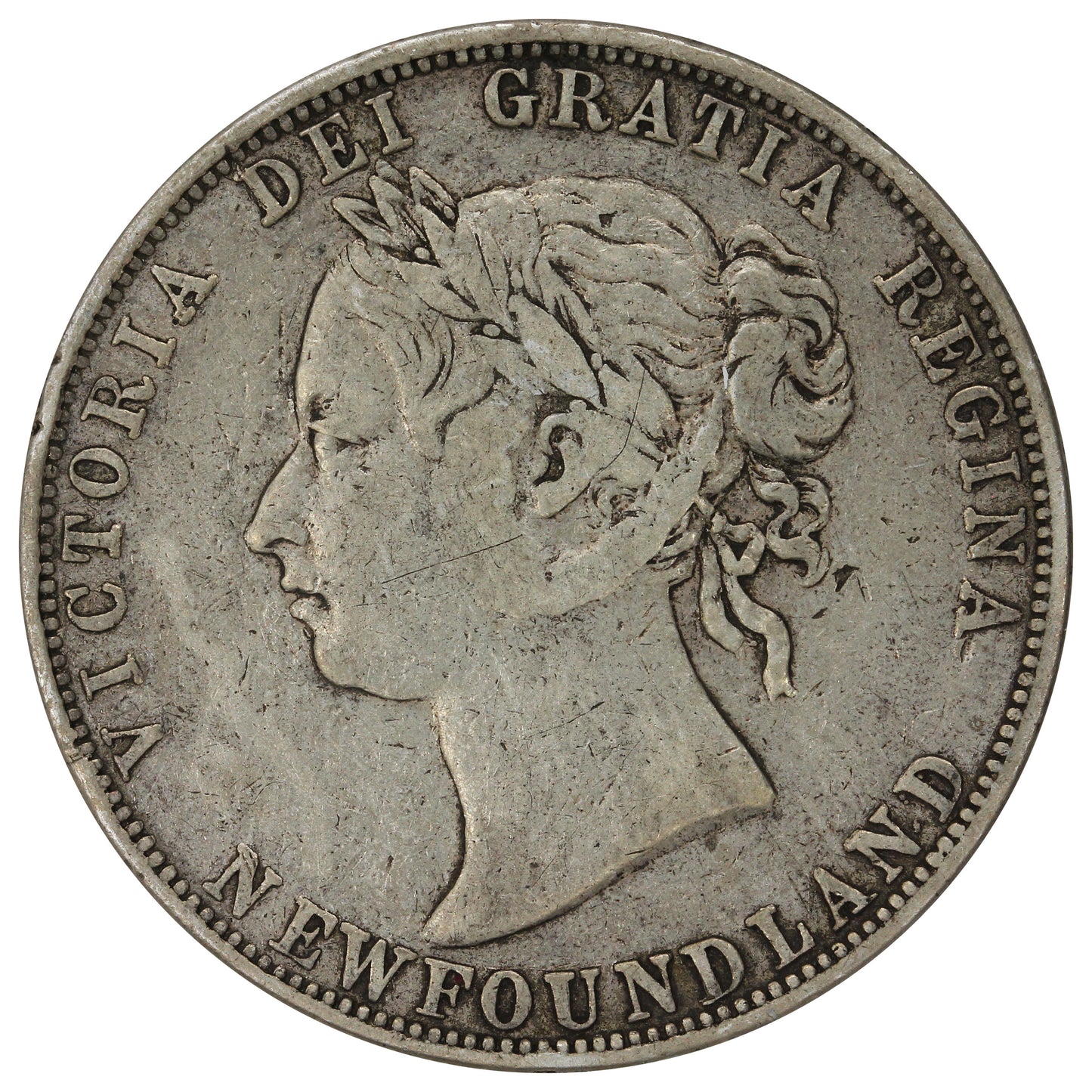 1898 Obv. 1 Large W Newfoundland 50-cents VG-F (VG10)