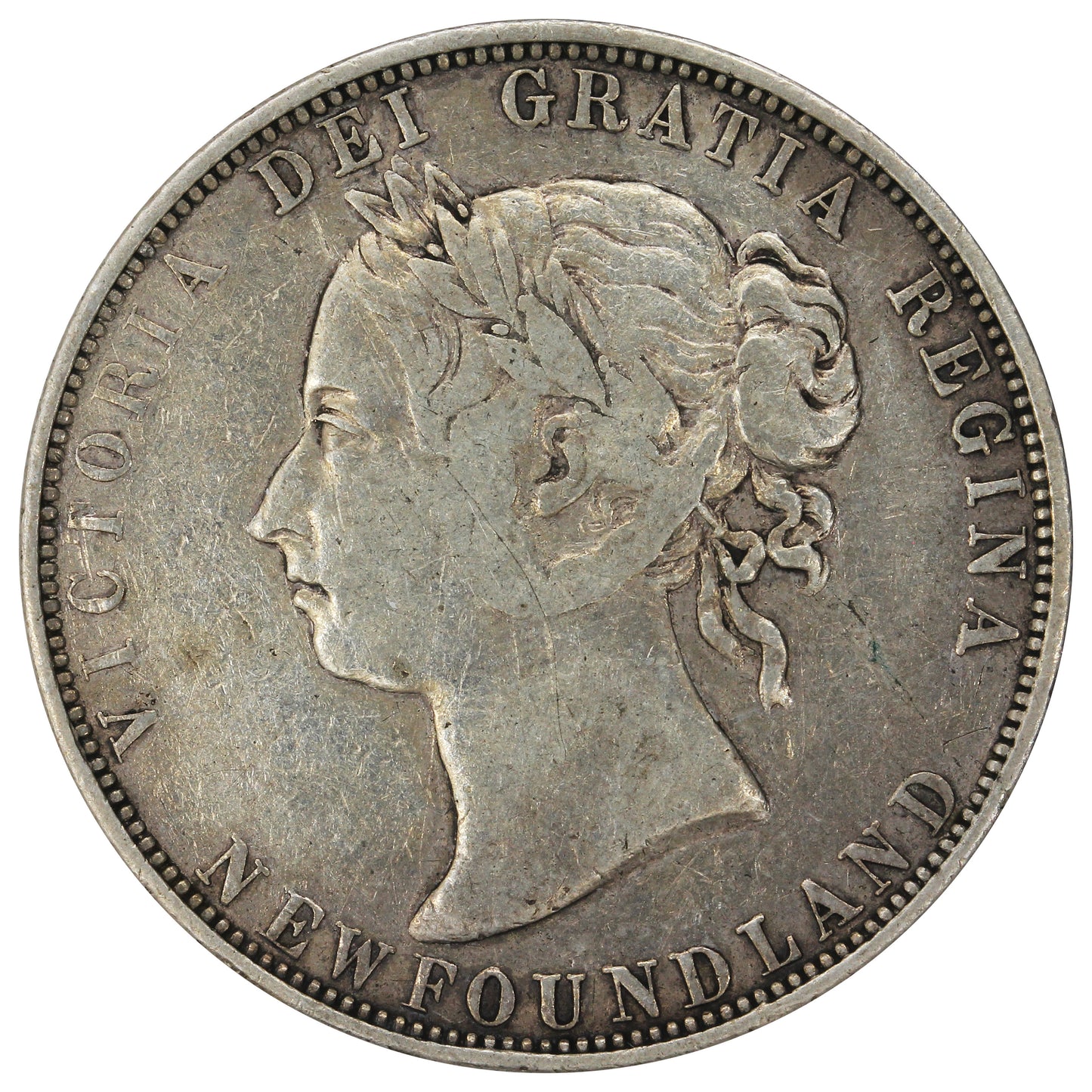 1898 Obv. 2 Small W Newfoundland 50-cents VG-F (VG10)