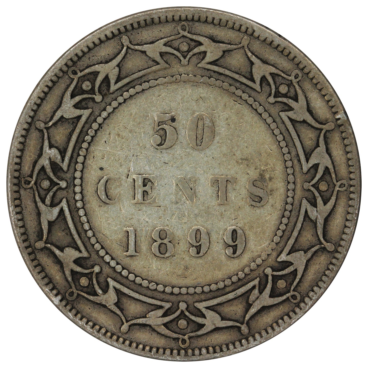 1899 Narrow 9's Newfoundland 50-cents G-VG (G6)