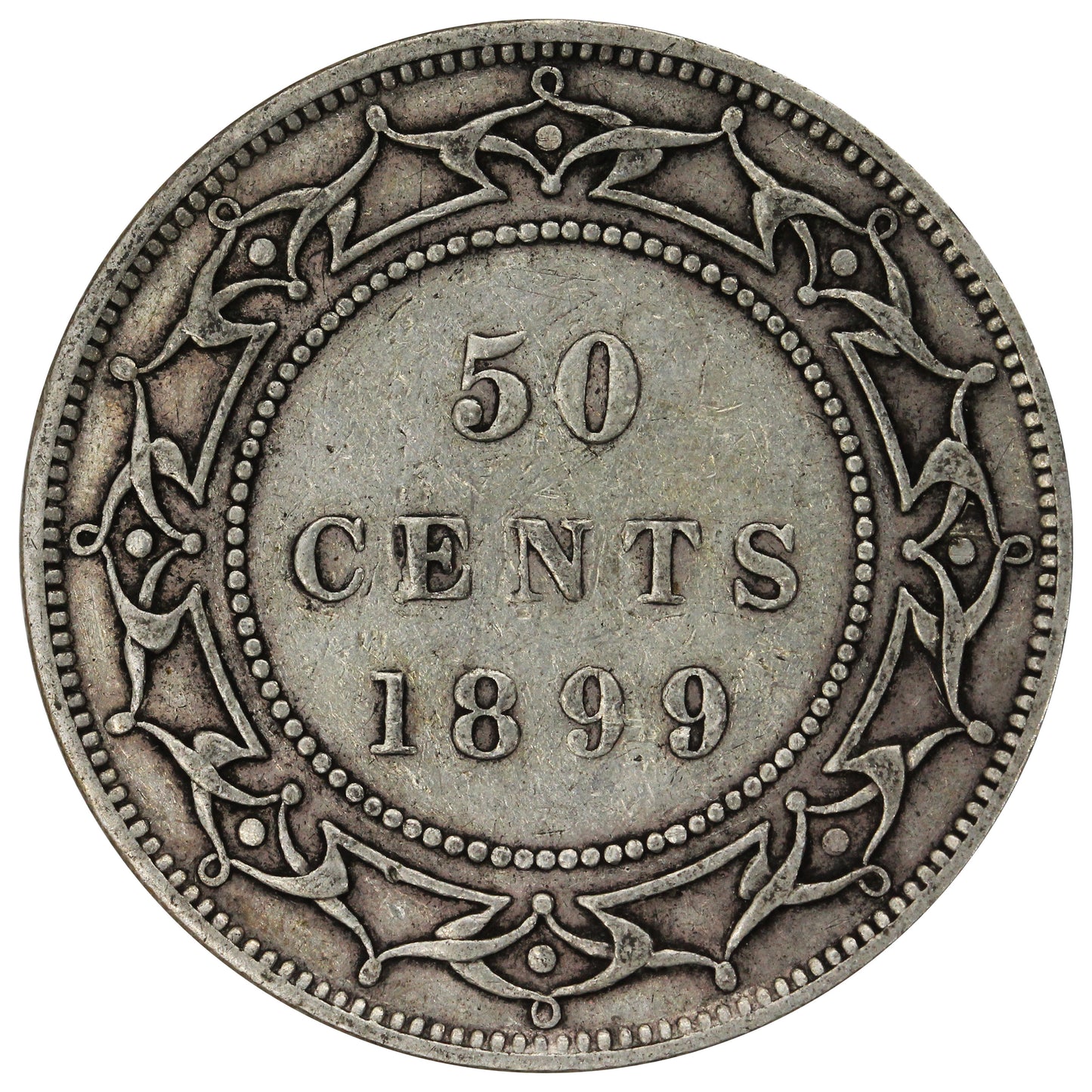 1899 Narrow 9's Newfoundland 50-cents Very Fine (VF20) $