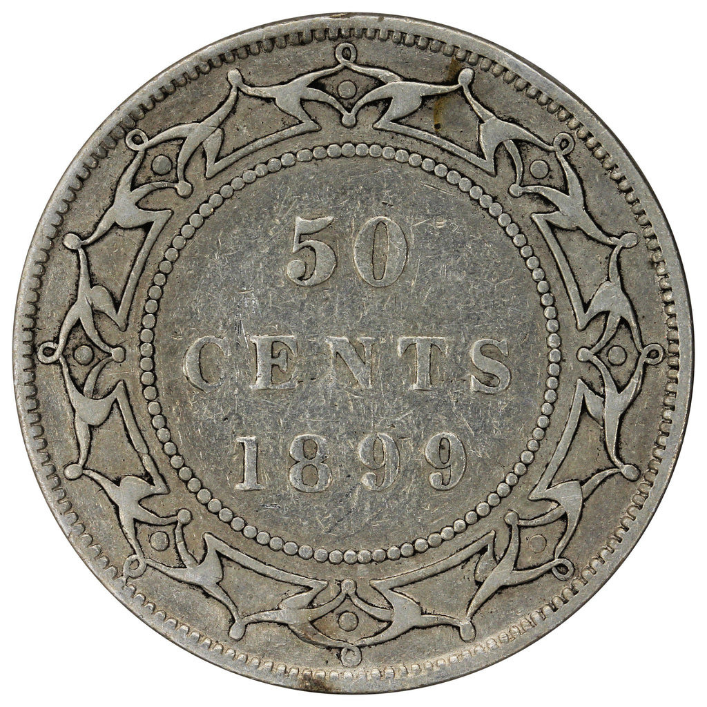 1899 Narrow 9's Newfoundland 50-cents Very Good (VG8)