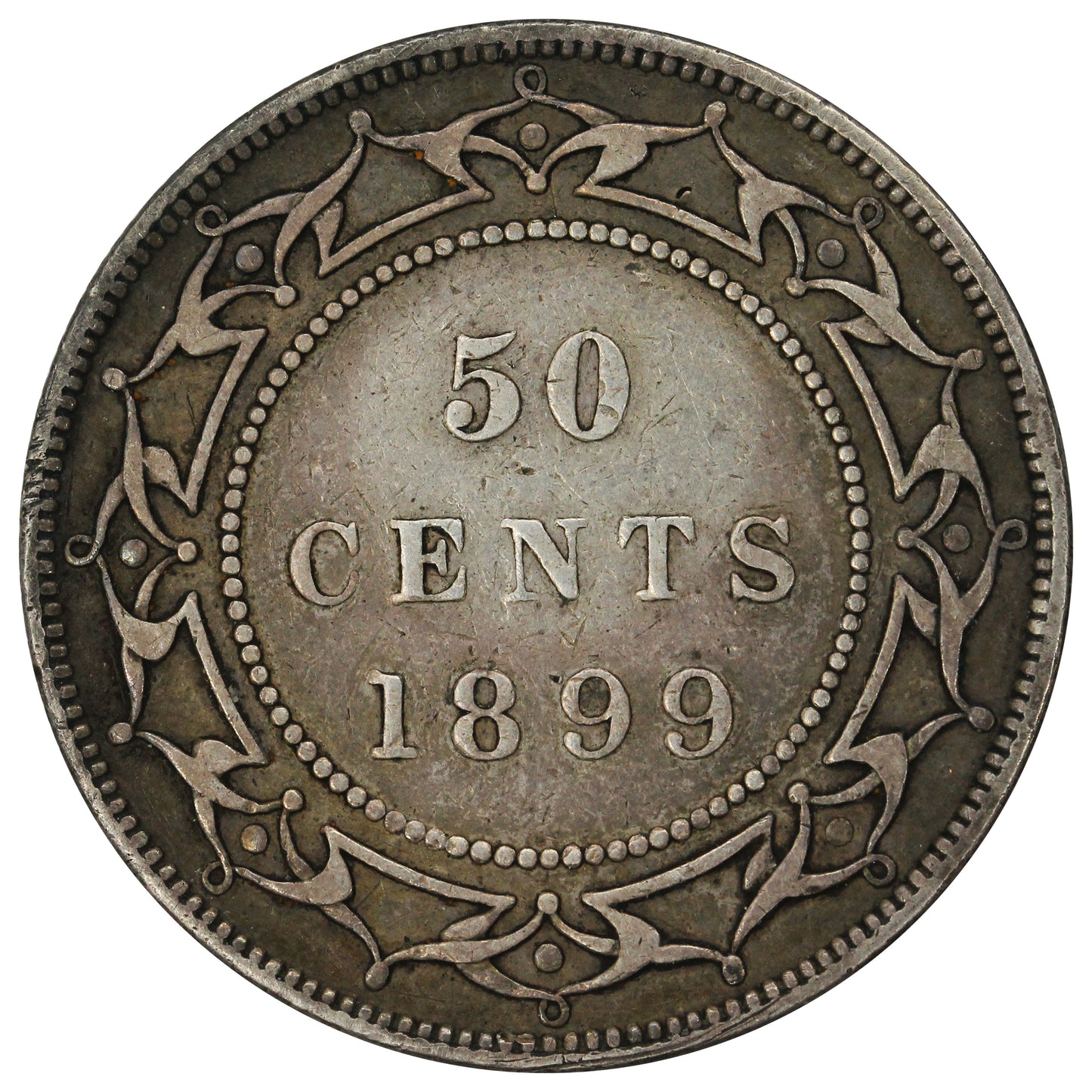 1899 Wide 9's Newfoundland 50-cents F-VF (F15) $