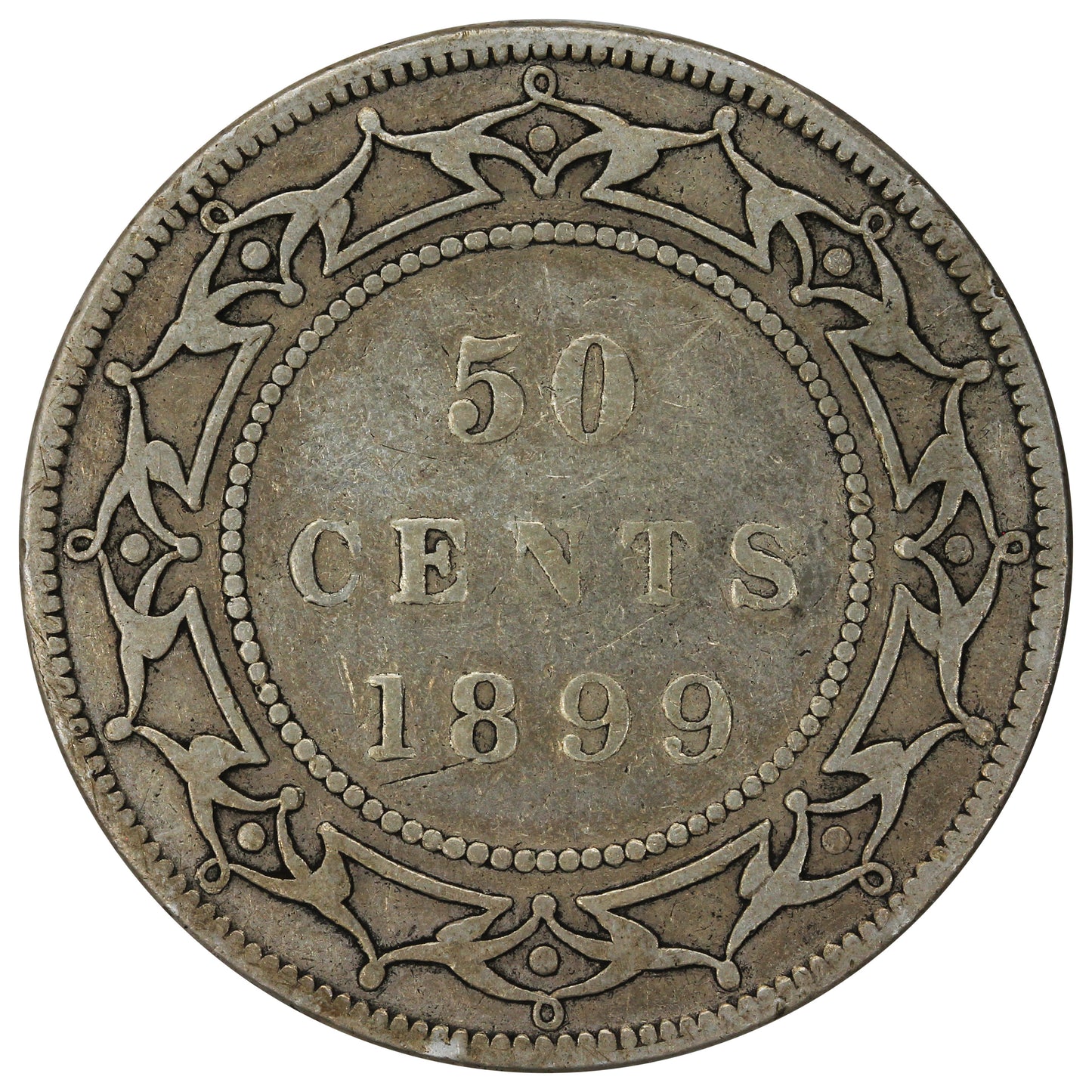1899 Wide 9's Newfoundland 50-cents Good (G4)