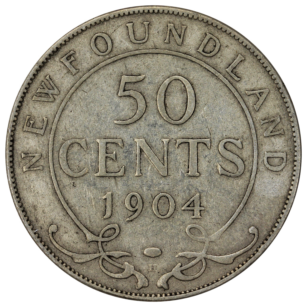 1904H Newfoundland 50-cents Fine (F12)