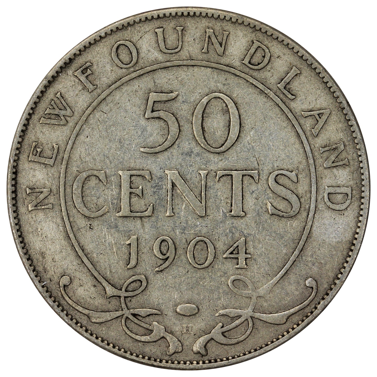 1904H Newfoundland 50-cents Fine (F12)