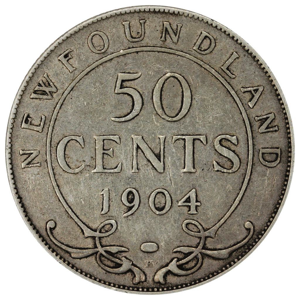 1904H Newfoundland 50-cents F-VF (F15)
