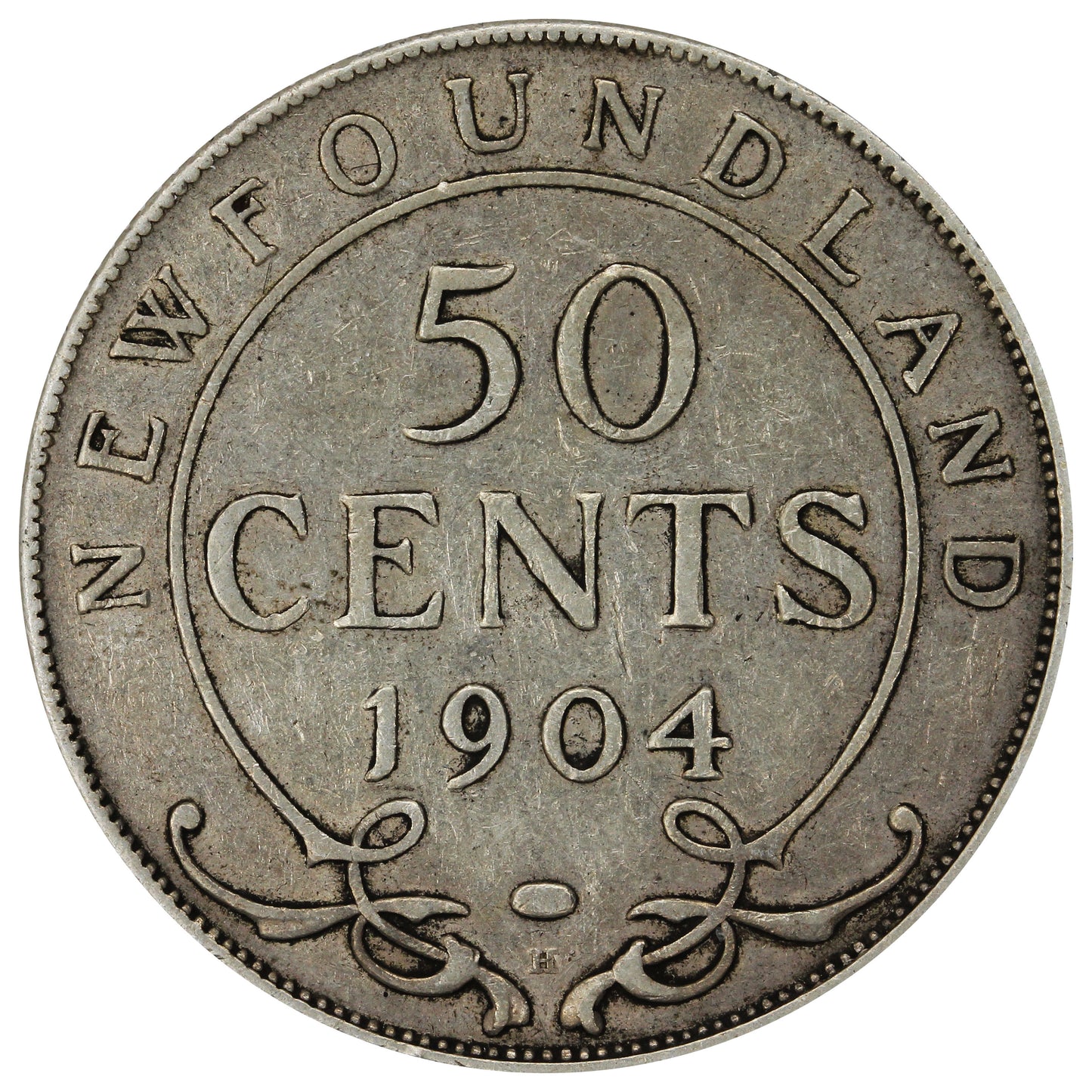 1904H Newfoundland 50-cents F-VF (F15)