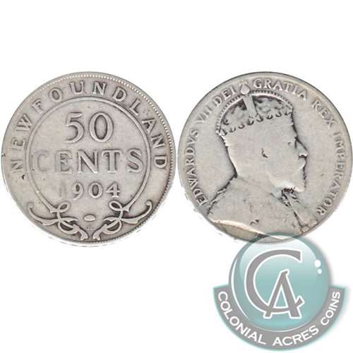1904H Newfoundland 50-cents G-VG (G6)