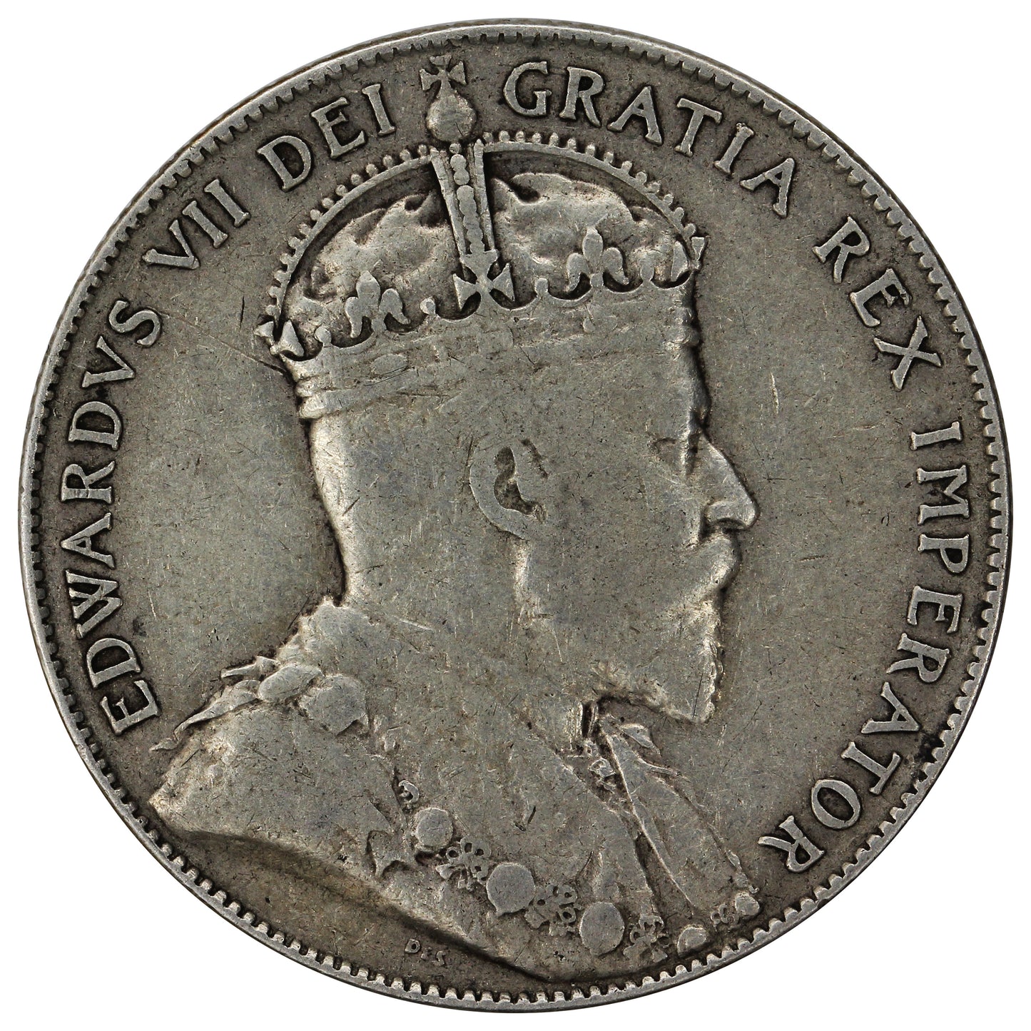 1908 Newfoundland 50-cents Very Fine (VF20)