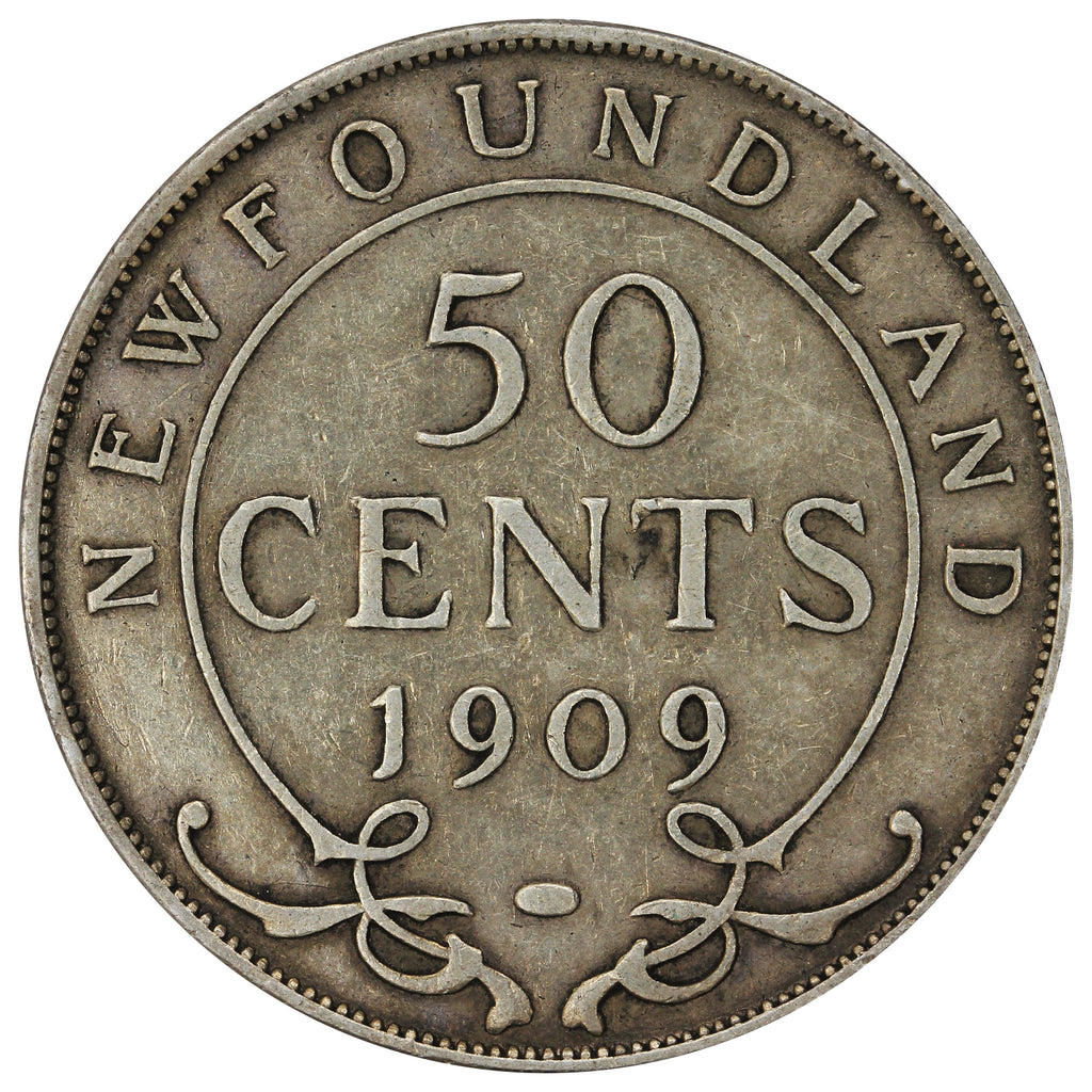 1909 Newfoundland 50-cents F-VF (F15)