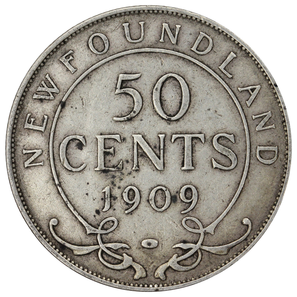 1909 Newfoundland 50-cents VF-EF (VF30) $