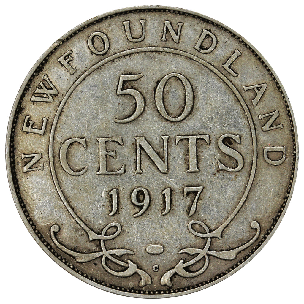 1917C Newfoundland 50-cents F-VF (F15)