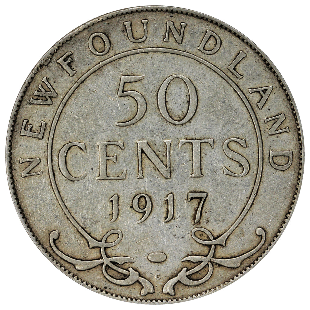 1917C Newfoundland 50-cents Very Fine (VF20)