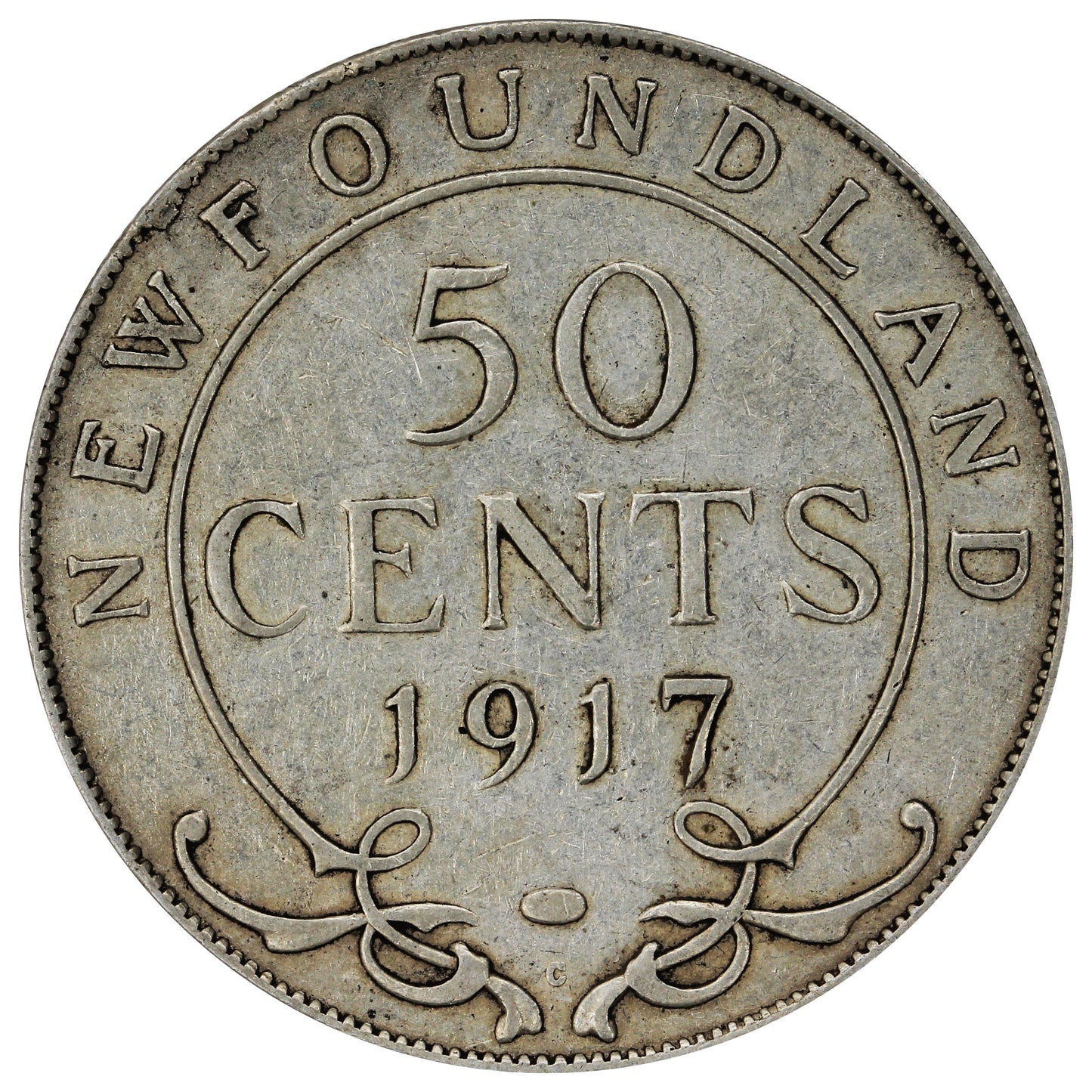 1917C Newfoundland 50-cents Very Fine (VF20)