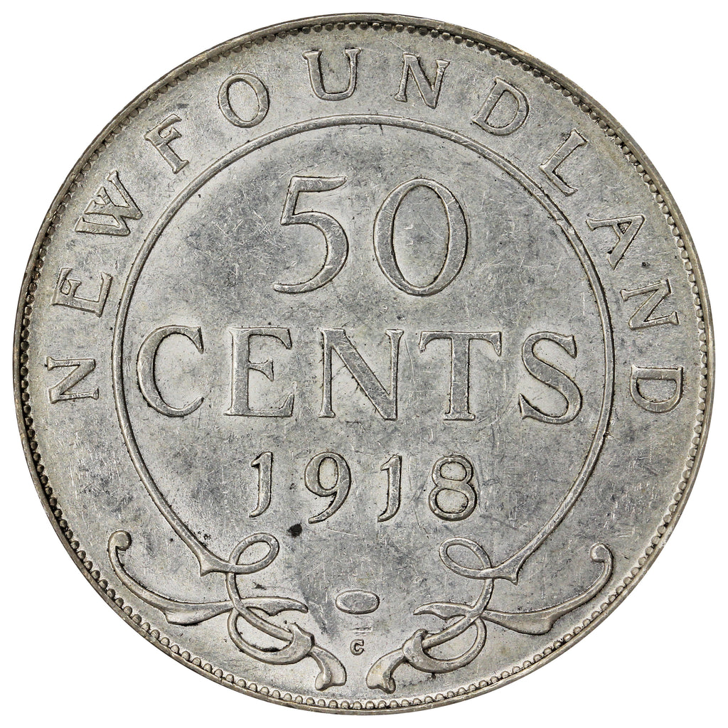 1918C Newfoundland 50-cents Extra Fine (EF40)