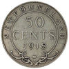 1918C Newfoundland 50-cents Fine (F12)