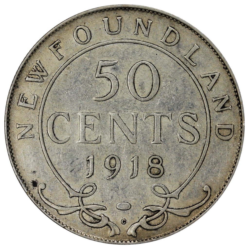 1918C Newfoundland 50-cents Very Fine (VF20)