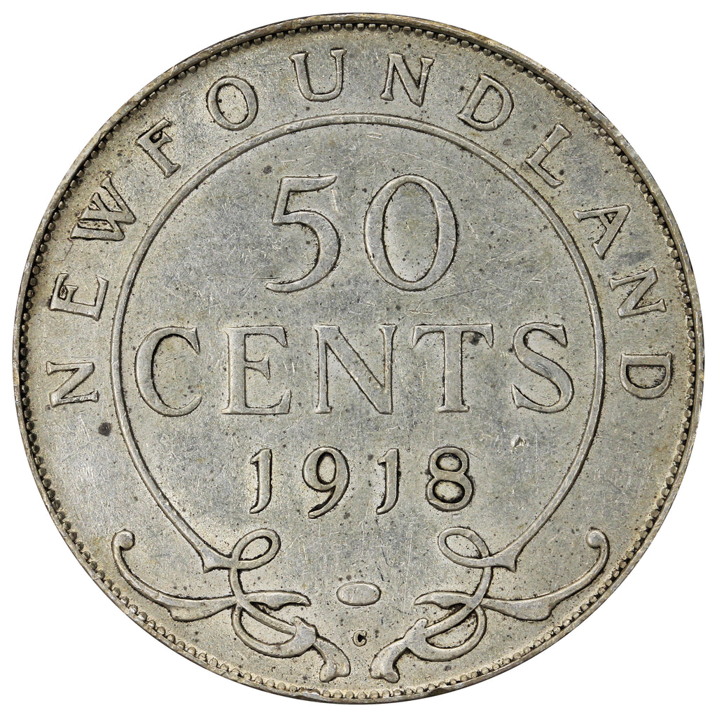 1918C Newfoundland 50-cents VF-EF (VF30)