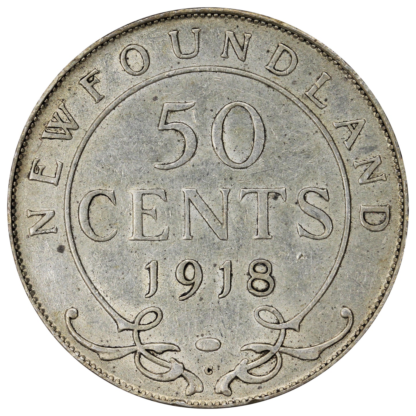 1918C Newfoundland 50-cents VF-EF (VF30)