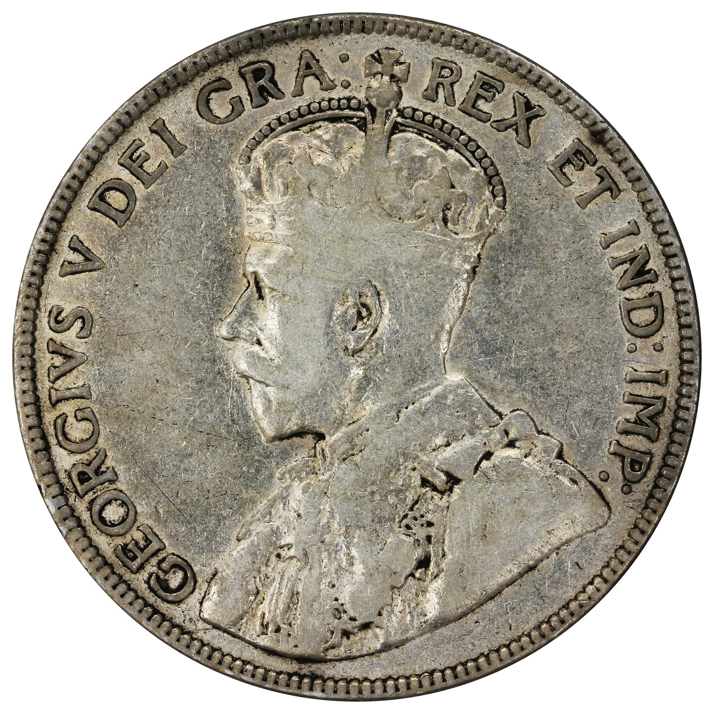 1918C Newfoundland 50-cents VG-F (VG10)