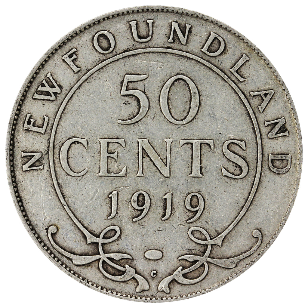 1919C Newfoundland 50-cents Fine (F12)