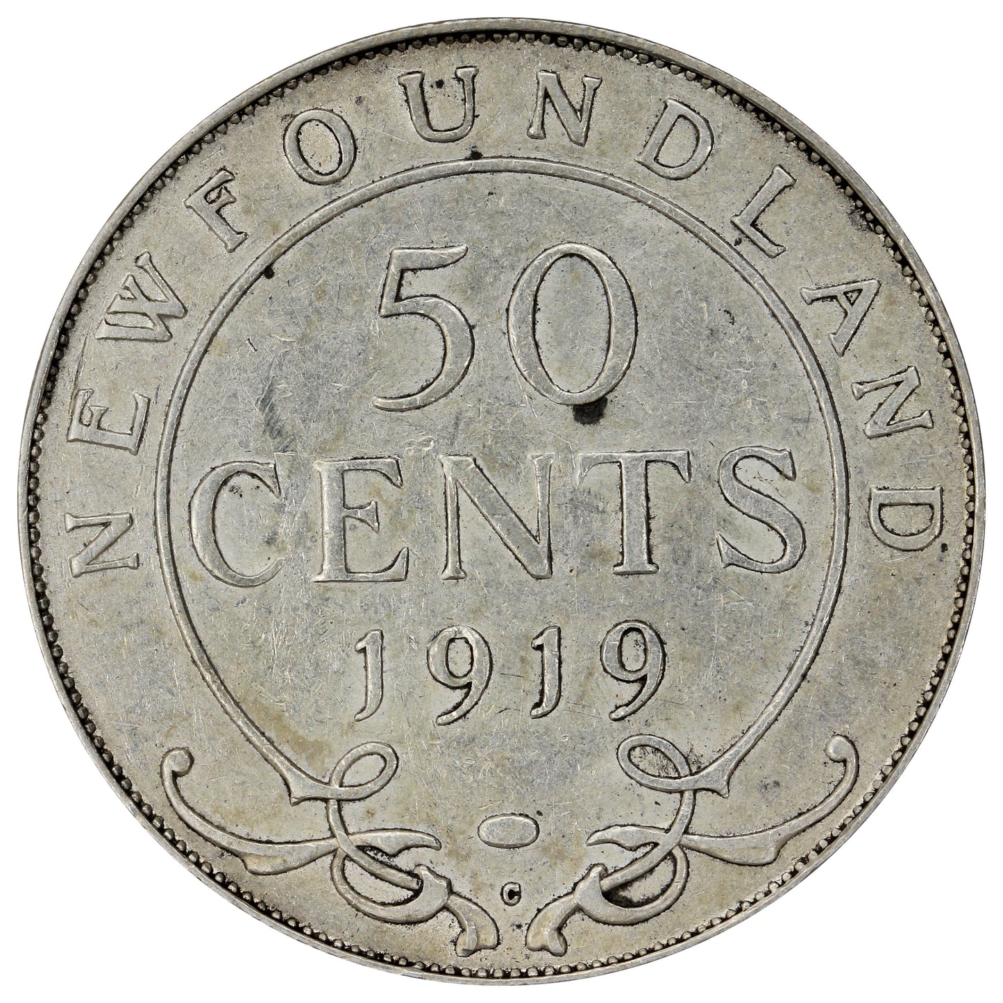1919C Newfoundland 50-cents Very Fine (VF20)