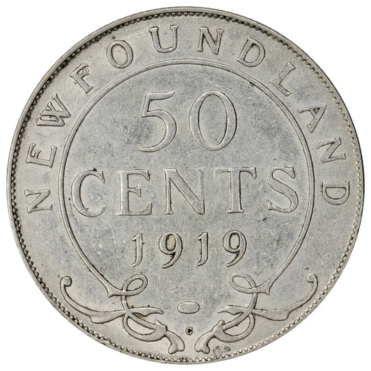 1919C Newfoundland 50-cents VF-EF (VF30)