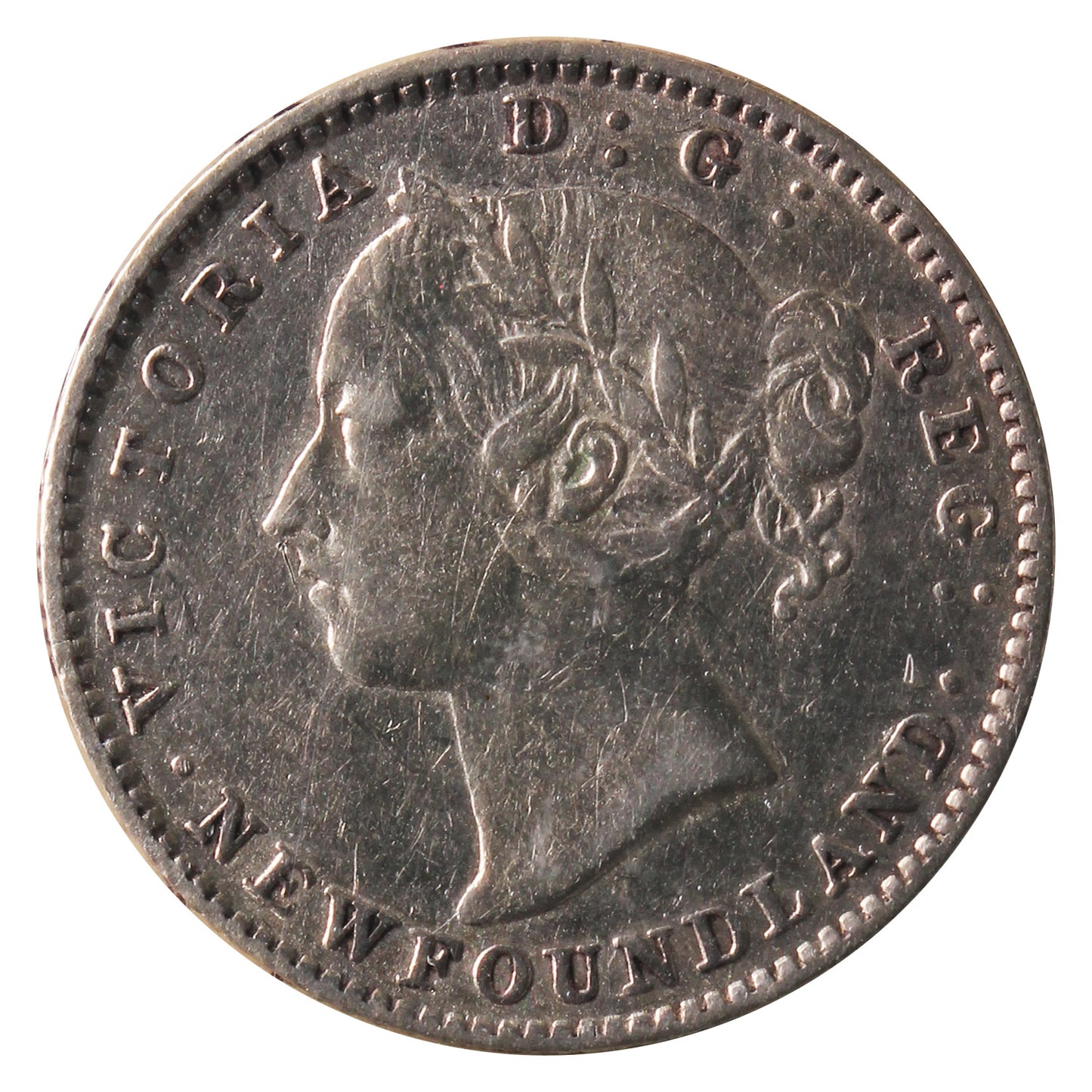 1890 Newfoundland 10-cents ICCS Certified EF-40