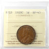 1920C Newfoundland 1-cent ICCS Certified EF45