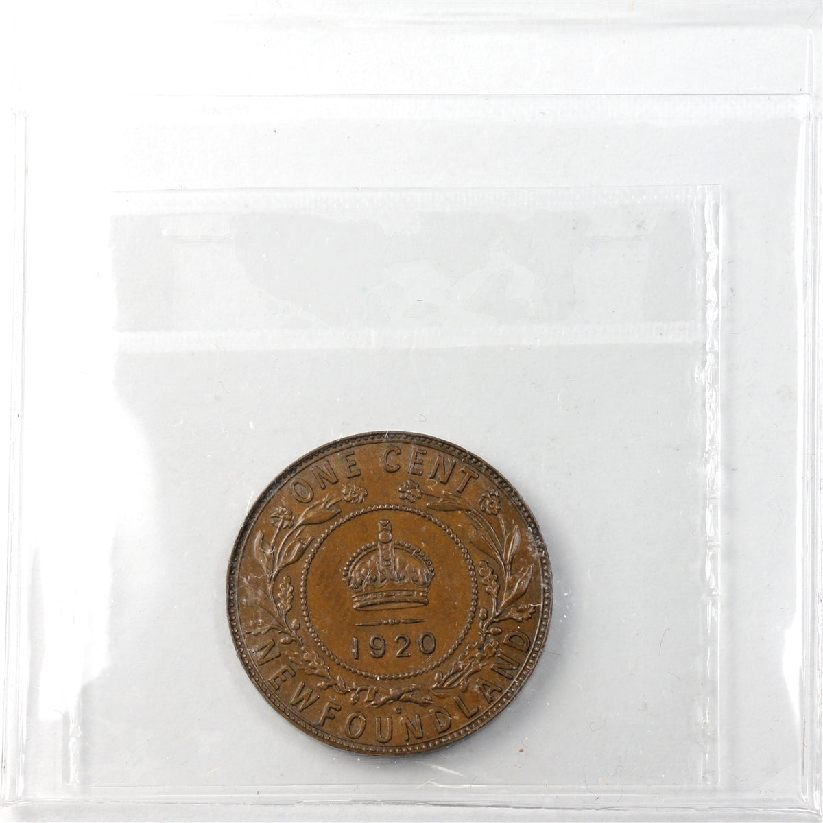 1920C Newfoundland 1-cent ICCS Certified EF45