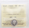 1944C Newfoundland 5-cents ICCS Certified MS62