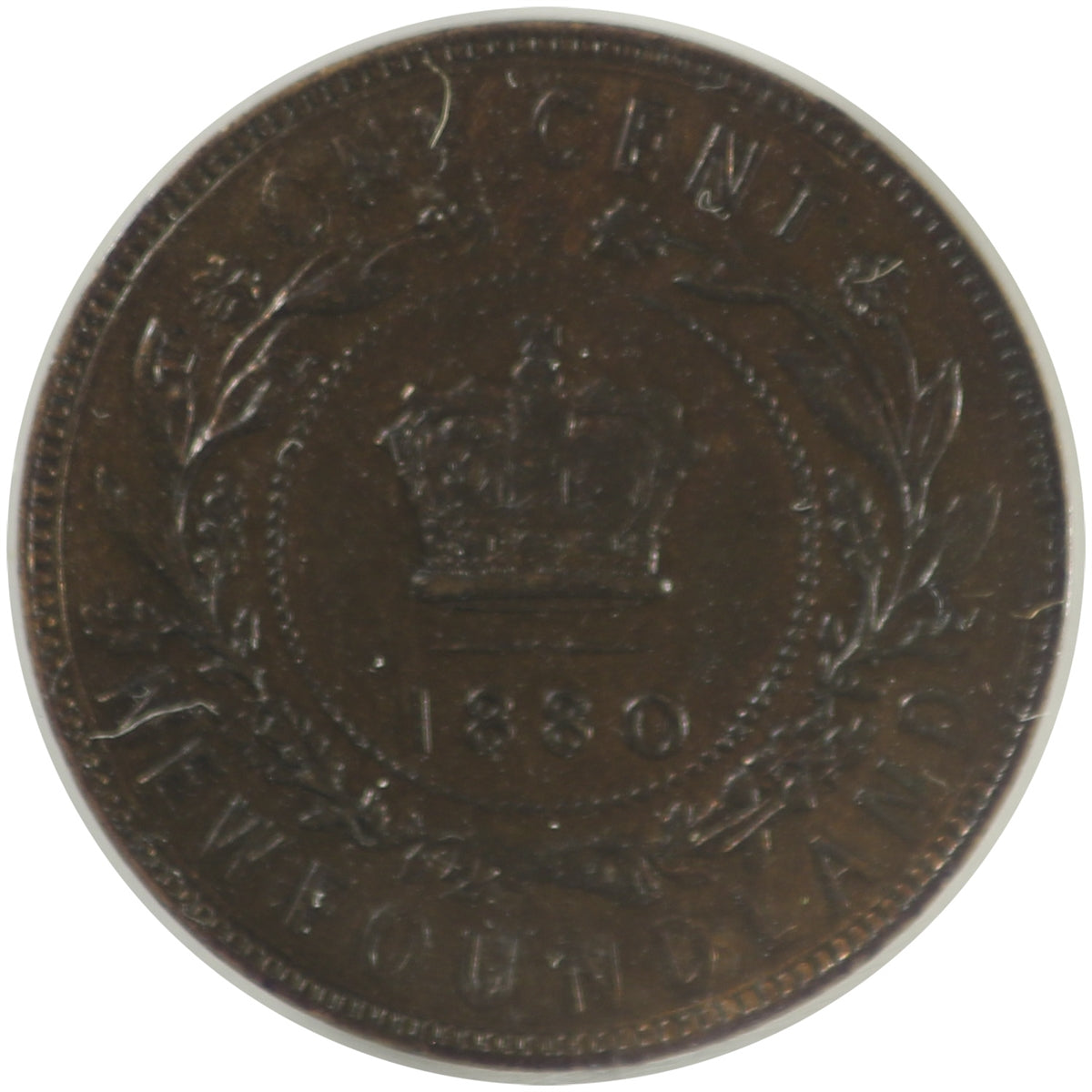 1880 RO LD Newfoundland 1-cent ICCS Certified EF40
