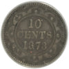 1873 Obverse 2 Newfoundland 10-cents ICCS Certified VG10