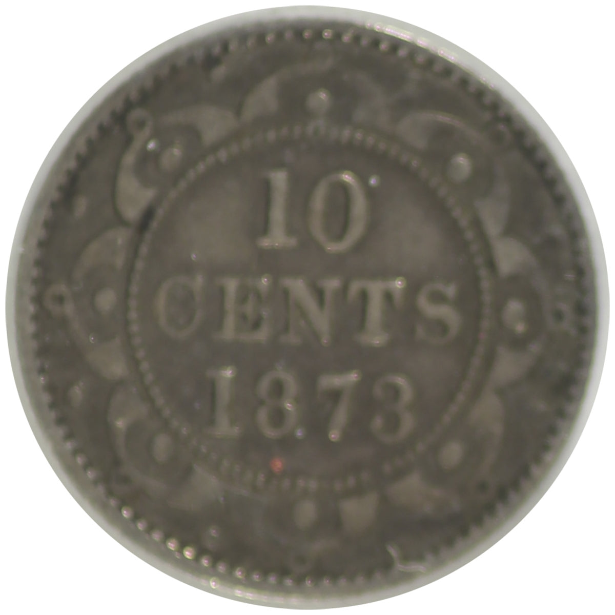 1873 Obverse 2 Newfoundland 10-cents ICCS Certified VG10